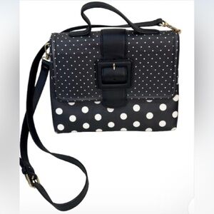 Talbot’s Polka Dot Black and White Women's Crossbody Bag
